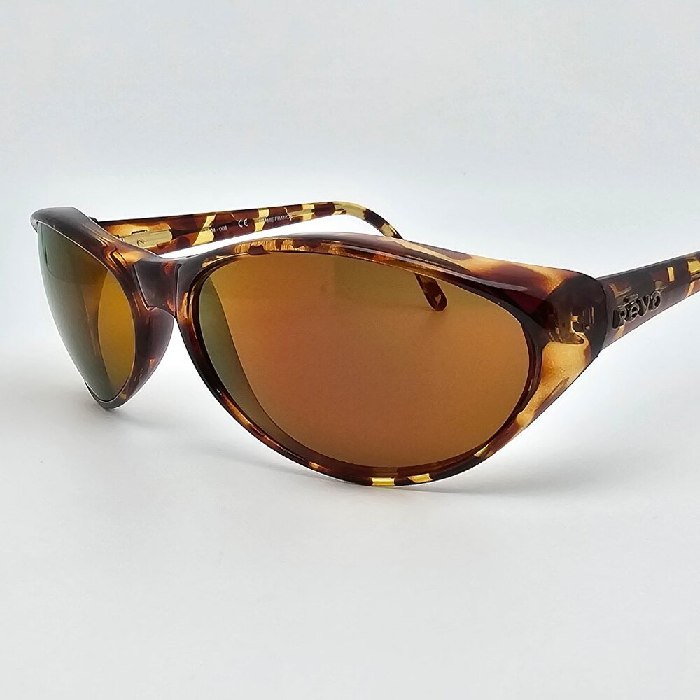 Revo 1004-008 Extreme Tortoise Frame Purple Mirror Glass Lens Sunglasses France